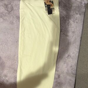 Naked Wardrobe Cream Maxi Skirt